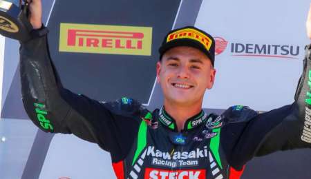 Gerardo probó la moto del MG Bikes