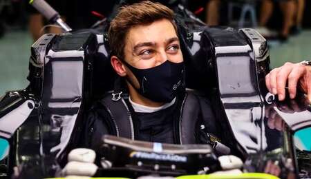 Así fue la vuelta rápida de George Russell en el circuito perimetral