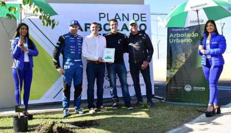 CON EL TC LLEGÓ EL ARBOLADO AL AUTÓDROMO DE CONCORDIA