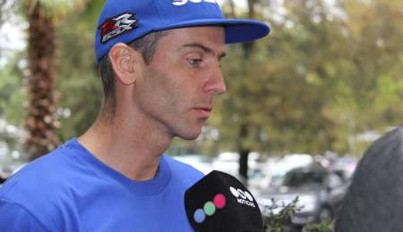 El piloto Suzuki, Nicolás Tortone promovió el GP de San Nicolás. 