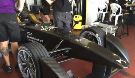 Pechito probó el Fórmula E