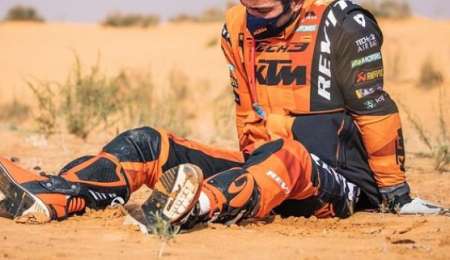 Petrucci abandonó;  lo rescataron en helicóptero