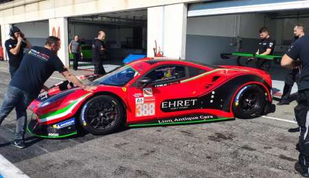 Varrone con Ferrari en la ELMS