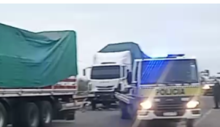Accidente mortal con un camión de carga