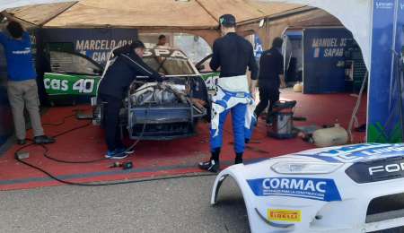 El susto de Ciarrocchi en el entrenamiento