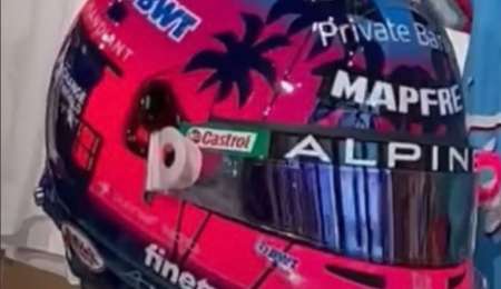 Alonso, también con casco especial para Miami