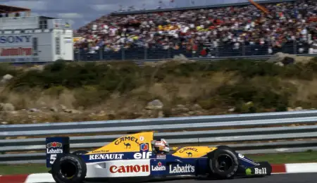 Nigel Mansell volvió a manejar el Williams