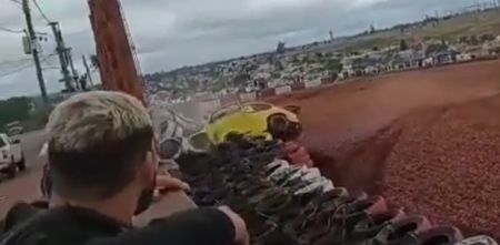 VIDEO: ¡impresionante! Voló y se pegó un tremendo palo en Posadas