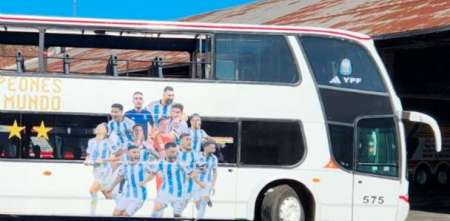 ¿Cómo será el micro de la Selección Argentina que encaminará la caravana hacia el Obelisco?