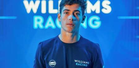 Franco Colapinto, en la presentación de Williams