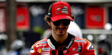 MotoGP en Argentina: Bagnaia lideró el último ensayo con piso húmedo
