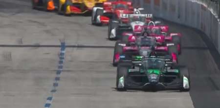 IndyCar: Canapino llegó a la punta y relanzó adelante en Long Beach