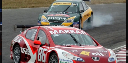 La última vez que Canapino corrió con un auto vinculado al mundo del fútbol