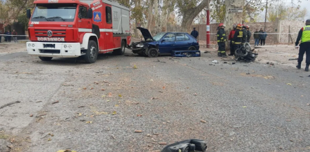 Tragedia en Las Heras: un motociclista y su hija murieron tras un fuerte accidente