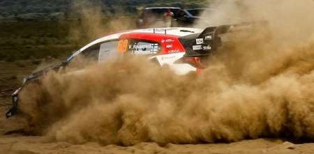 Rovanpera le sacó provecho a la lluvia y se acercó a Ogier en el Rally Safari