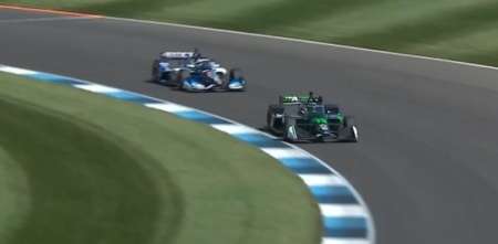 IndyCar: Canapino vivió un momento tenso con Rahal en el Indy GP