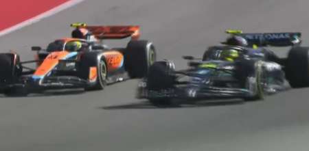 F1: ¡Espectacular! La maniobra de Hamilton para superar a Norris en el GP de Estados Unidos