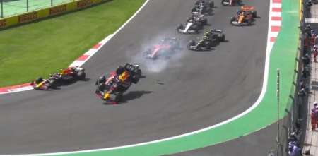 F1: la caótica largada del GP de México que perjudicó a Checo Pérez