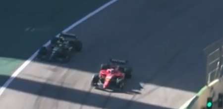 F1: Charles Leclerc fue al límite para superar a Lewis Hamilton