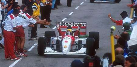 ¡Un día como hoy! Ayrton Senna logró su última victoria en la Fórmula 1