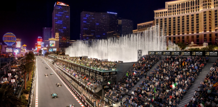 F1: ¡Cada vez falta menos! Se realizó la prueba de luces para el GP de Las Vegas