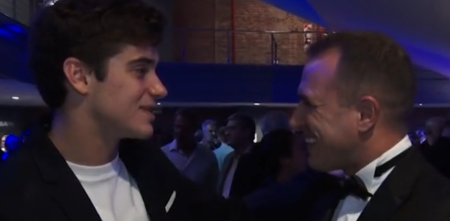 "No le aflojes", el mensaje de Werner a Colapinto en los Premios Olimpia