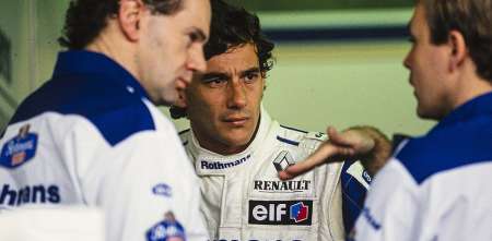 F1: así fue el primer contacto de Ayrton Senna con el Williams FW16 de 1994