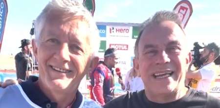 ¡Las familias sean unidas! Los padres de Rostan y los Benavides juntos en el Dakar 2024