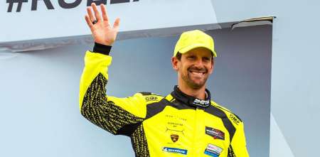 Grosjean abandonó en las 24 Horas de Daytona ¿Qué le pasó?