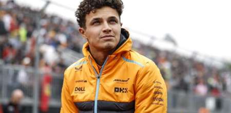 F1: ¡Todo listo! Norris presentó su casco para la temporada 2024