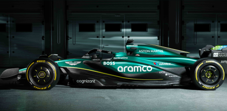 F1: Aston Martin presentó su auto para la temporada 2024