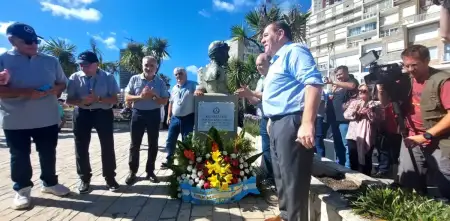 Mar del Plata: celebraron el 75 aniversario del primer triunfo de Juan Manuel Fangio.