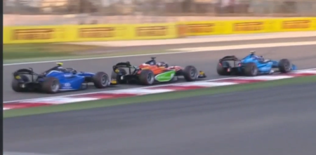 F2: el encontronazo entre Colapinto y su compañero en el Sprint en Bahréin