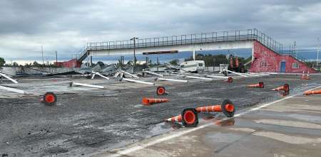 Más detalles del temporal que azotó al autódromo de 9 de Julio
