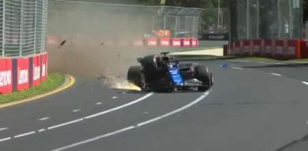 F1: durísimo golpe de Alex Albon en el comienzo del GP de Australia