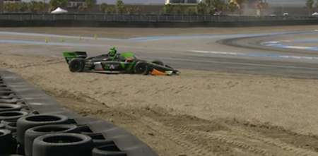 IndyCar: el despiste de Grosjean que provocó bandera roja en Thermal