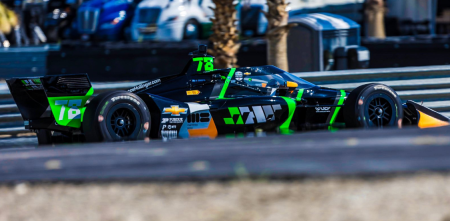 IndyCar: Canapino cerró el último entrenamiento dentro del top 15 en Thermal Club