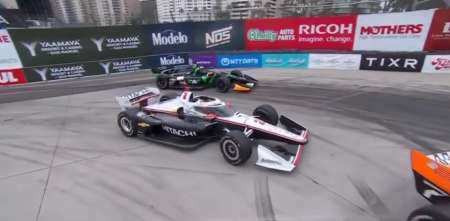 IndyCar: la seña que recibió Agustín Canapino por parte de Josef Newgarden