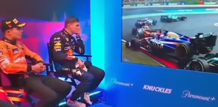 F1: la increíble reacción de Verstappen al golpe de Stroll a Ricciardo en el GP de China