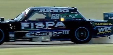 TC: el trompo que complicó la clasificación de Santero en Toay