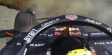 F1: ¡Chocó Checo! Fuerte golpe del mexicano en Imola