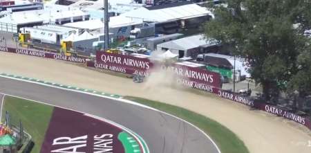 F1: Alonso sufrió un accidente en el último entrenamiento en Imola