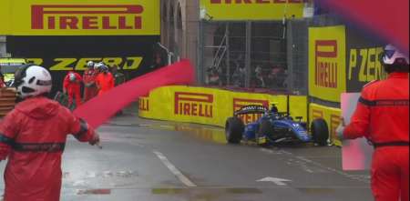 F2: el incidente de Colapinto en Mónaco que provocó la bandera roja