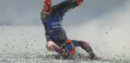 MotoGP: la fuerte caída de Quartararo en las prácticas en Cataluña