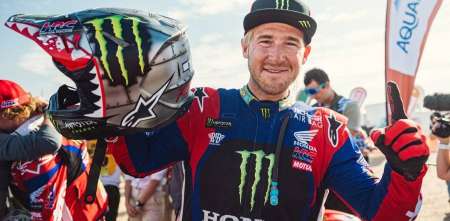 Desafío Ruta 40: Brabec, tras ganar la etapa en Motos: “Estamos compitiendo al estilo vieja escuela”