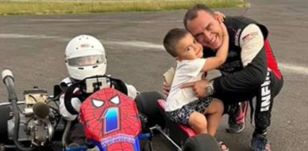 ¡Siguen sus pasos! Los hijos de Werner ya aceleran en el Karting