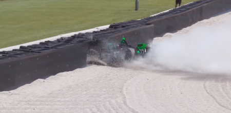 IndyCar: Romain Grosjean se despistó en el arranque de la actividad en Road America