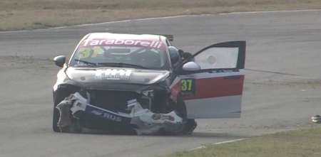 Tremendo accidente en la segunda final de la Fiat Competizione en Rosario