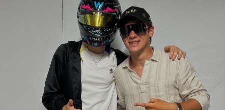 Colapinto y un lindo intercambio con su amigo Bizarrap