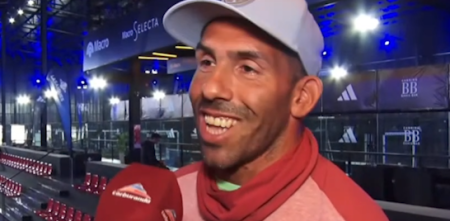 El encuentro entre los hermanos Pernía y Carlos Tevez para jugar al pádel